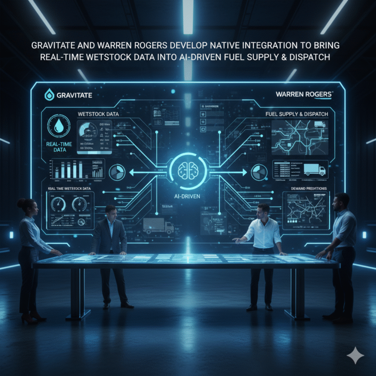 Gravitate and Warren Rogers Develop Native Integration to Bring Real-Time Wetstock Data Into AI-Driven Fuel Supply & Dispatch