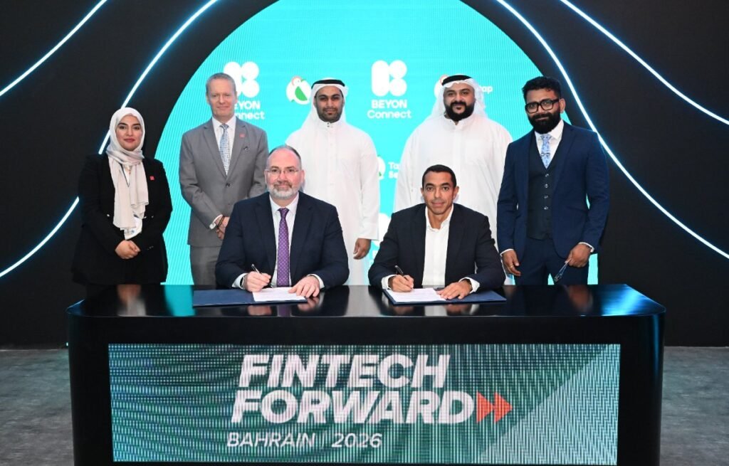 Beyon Connect and Taptap Send sign eKey 2.0 integration agreement at FinTech Forward in Bahrain