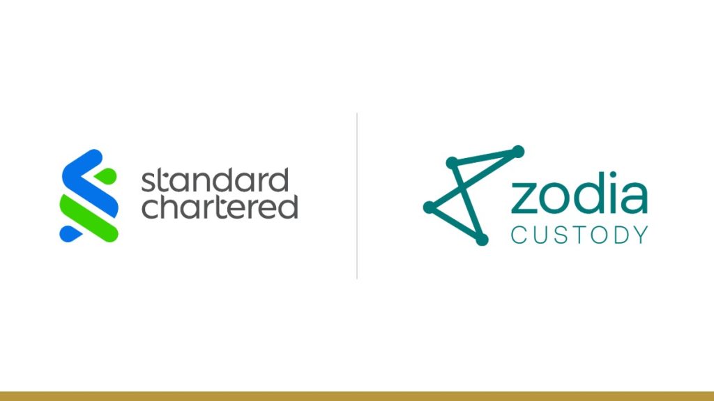Standard Chartered and Zodia Custody logos